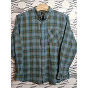 Mens Noble Flannel Button Front Size XXL